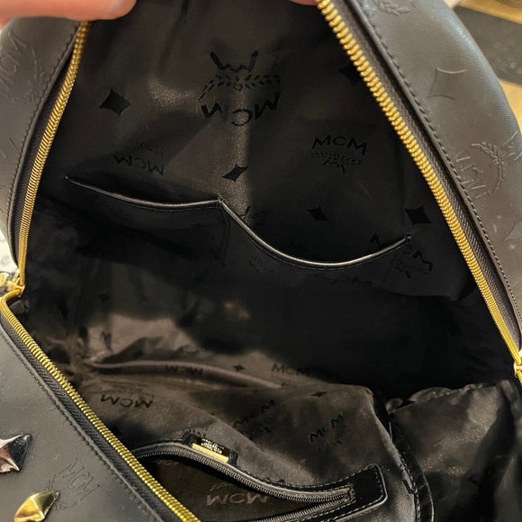 EUC Large MCM LEATHER Backpack - Picture 10 of 16